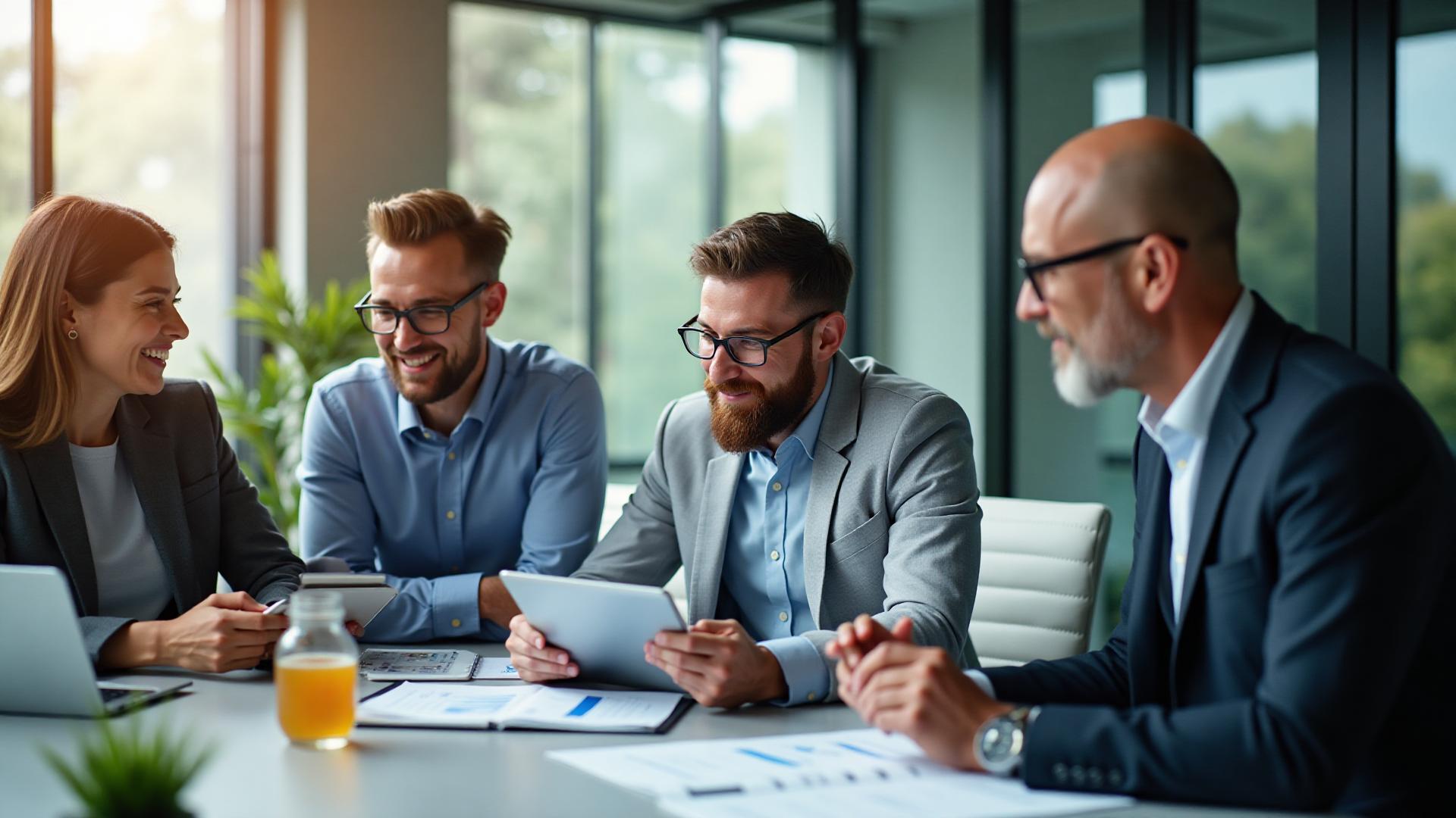 Logistics professionals meeting